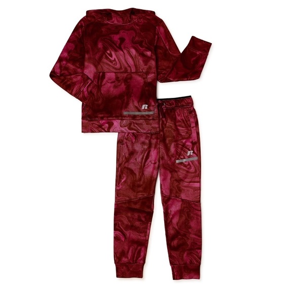 Russell Boys Tech Fleece Hoodie and Joggers Outfit Set,...